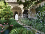The Canal Court of the Generalife Gardens in May, Granada, Andalucia, Spain