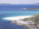 Mheilein Beach of White Shell-Sand, Sound of Scarp, North Harris, Western Isles