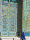 Pilgrim at the Shrine of Hazrat Ali, Mazar-I-Sharif, Afghanistan