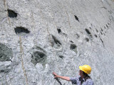 Buy The World's Longest Dinosaur Tracks, Cretaceous Titanosaurus, Near Sucre, Bolivia, South America at AllPosters.com