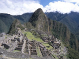 Buy Classic View from Funerary Rock of Inca Town Site, Machu Picchu, Unesco World Heritage Site, Peru at AllPosters.com