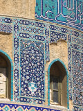 Detail of Turquoise Glazed Tiles on Late Timurid Style Shrine of Khwaja Abu Nasr Parsa