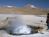 Buy Geyser in Pool in Sinter Basin, El Tatio Geyser Basin on Altiplano, Atacama Desert, Chile at AllPosters.com