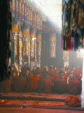 Buy Monks Inside the Main Prayer Hall, Drepung Buddhist Monastery, Lhasa, Tibet, China at AllPosters.com