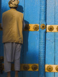 Pilgrim at the Shrine of Hazrat Ali, Mazar-I-Sharif, Afghanistan