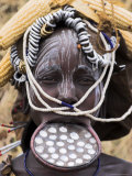 Buy Mursi Lady with Lip Plate, South Omo Valley, Ethiopia, Africa at AllPosters.com