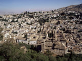 View of Albaicin, Old Granada, from the Alhambra, Granada, Andalucia, Spain
