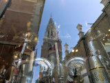 Buy Cathedral Reflected in Window of Shop Selling Medieval Armour, Toledo, Castilla-La Mancha, Spain at AllPosters.com