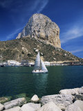 The Penyal d'Ifach Towering Above the Harbour, Calpe, Costa Blanca, Valencia Region, Spain