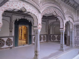 The Painted Walls of a Covered Verandah Which Surrounds One of the Fort Courtyards