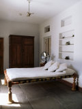Bedroom with Traditional Low Slung Bed or Charpoy in a Home in Amber, Near Jaipur, India