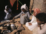 Brewing Coffee Outside a Bedouin Tent, Sinai, Egypt, North Africa, Africa