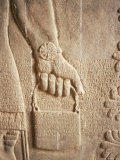 Close up of Carved Relief, Nimrud, Iraq, Middle East
