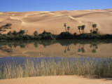 Oum El Ma Lake, Mandara Valley, Southwest Desert, Libya, North Africa, Africa