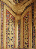 Buy Raised Gilded Plaster Work on Painted Wall, Kuchaman Fort, Kuchaman, Rajasthan State, India at AllPosters.com