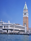 Doges Palace and the Campanile, St. Marks Square, Venice, Unesco World Heritage Site, Veneto, Italy