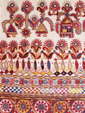 Traditional Rabari Tribal Embroidered Fabrics, Kutch, Gujarat State, India