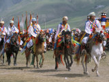 Buy Tibetan Racers, Yushu Horse Fair, Qinghai Province, China at AllPosters.com