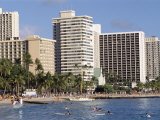 Waikiki Beach, Waikiki, Hawaii, Hawaiian Islands, USA