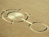Buy Aerial View of Crop Circles in a Wheat Field, Wiltshire, England, United Kingdom at AllPosters.com