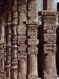 Carved Pillars, Quwwat Ul Islam Mosque, Delhi, India