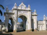 The Gate to the Palace at Mysore, Karnataka, India