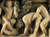 Detail from the Lakshmana Temple, Western Group, Khajuraho, Madhya Pradesh State, India