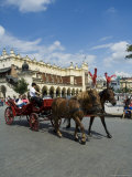 Buy Horse and Carriages in Main Market Square, Old Town District, Krakow, Poland at AllPosters.com