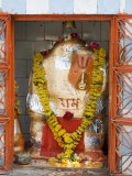 Hindu God and Shrine, Maheshwar, Madhya Pradesh State, India