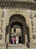 Shiva Hindu Temple and Ahilya Fort Complex on Banks of the Narmada River