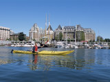 Buy Kayaking in the Harbor, Victoria, British Columbia, Canada at AllPosters.com