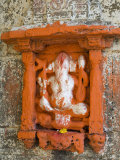 Hindu Shrine to Ganesh the Elephant God, Maheshwar, Madhya Pradesh State, India