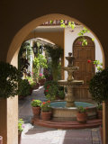 Typical Courtyard, Oaxaca City, Oaxaca, Mexico, North America