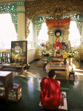 Buy Monk Worshipping, Kuthodaw Pagoda, Mandalay, Myanmar (Burma) at AllPosters.com