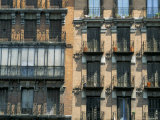 Balconies on Houses, Igl S Isid, Madrid, Spain