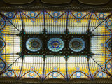 Tiffany Ceiling in Gran Hotel, Zocalo, Mexico City, Mexico, North America
