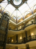 Tiffany Ceiling in Gran Hotel, Zocalo, Mexico City, Mexico, North America