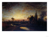 Buy Sunset Along the Road, 1866 at AllPosters.com