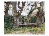 Buy Italian Landscape with a Fountain, 1891 at AllPosters.com