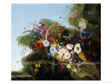 Still Life of Flowers in a Basket, 1852