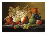 Fruit on a Marble Ledge
