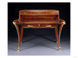 Buy A Fine Carved Mahogany and Ormolu-Mounted Desk, Circa 1900 at AllPosters.com