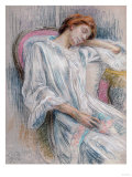 Buy A Young Woman Asleep in a Chair at AllPosters.com
