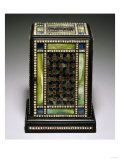 Buy Side View of Favrile Glass Mosaic and Bronze Clock at AllPosters.com