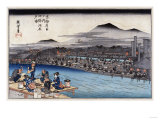 Cool of the Evening at Shijo Riverbed. from the Series 'Famous Places of Kyoto'