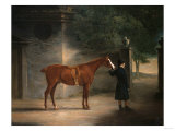 A Hunter and Groom in a Courtyard, 1816 Giclee Print