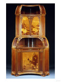 Buy A Fine Carved Mahogany and Marquetry Encoignure, Circa 1900 at AllPosters.com