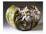Buy Orchidees', a Ceramic Cachepot, Circa 1900 at AllPosters.com