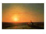 Peasants Returning from the Fields at Sunset Giclee Print