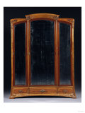 Buy A Carved Mahogany and Mirrored Armoire at AllPosters.com